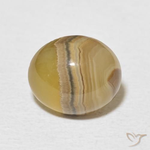 3.53ct Natürlicher Mehrfarbig Achat, Oval, Lichtundurchlässig