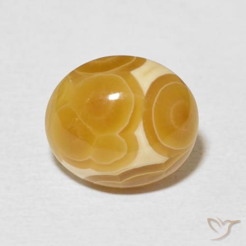 6.64ct Natürlicher Mehrfarbig Achat, Oval, Lichtundurchlässig