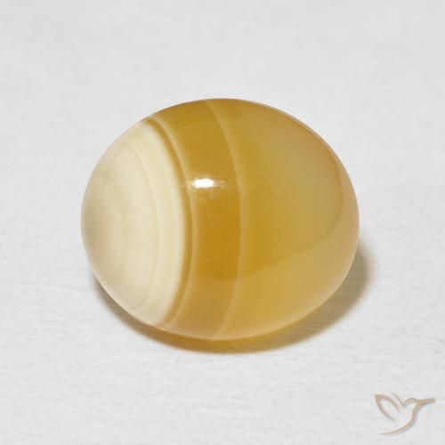 6.83ct Natürlicher Mehrfarbig Achat, Oval, Lichtundurchlässig