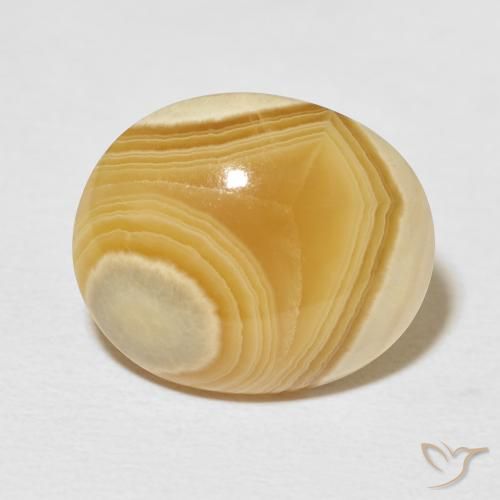 15.45ct Natürlicher Mehrfarbig Achat, Oval, Lichtundurchlässig