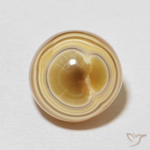 16.93ct Natürlicher Mehrfarbig Achat, Runden, Lichtundurchlässig