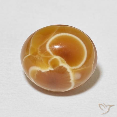 8.24ct Natürlicher Mehrfarbig Achat, Oval, Lichtundurchlässig