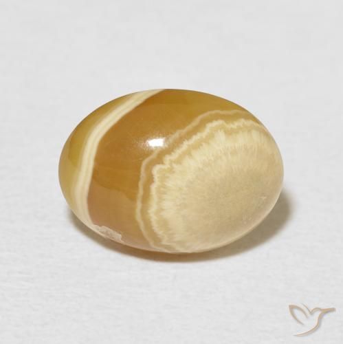 4.50ct Natürlicher Mehrfarbig Achat, Oval, Lichtundurchlässig