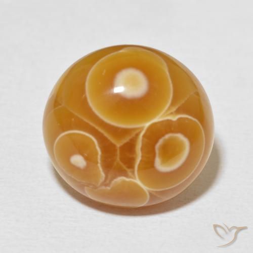 16.82ct Natürlicher Mehrfarbig Achat, Oval, Lichtundurchlässig