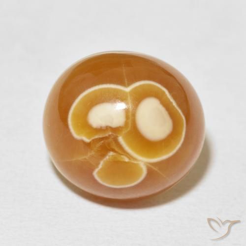 15.04ct Natürlicher Mehrfarbig Achat, Oval, Lichtundurchlässig
