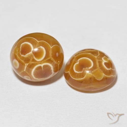 33.49 ct natürliche Mehrfarbig Achat-Edelsteine, Oval, Lichtundurchlässig