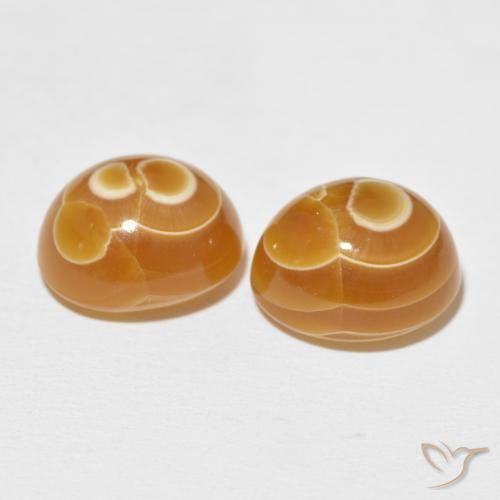 21.51 ct natürliche Mehrfarbig Achat-Edelsteine, Oval, Lichtundurchlässig