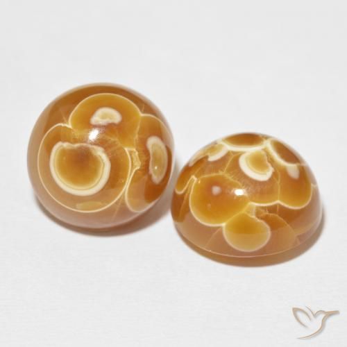 38.31 ct natürliche Mehrfarbig Achat-Edelsteine, Runden, Lichtundurchlässig