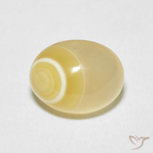 9.44ct Natürlicher Mehrfarbig Achat, Oval, Lichtundurchlässig