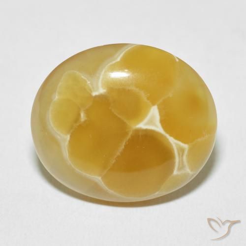 20.46ct Natürlicher Mehrfarbig Achat, Oval, Lichtundurchlässig