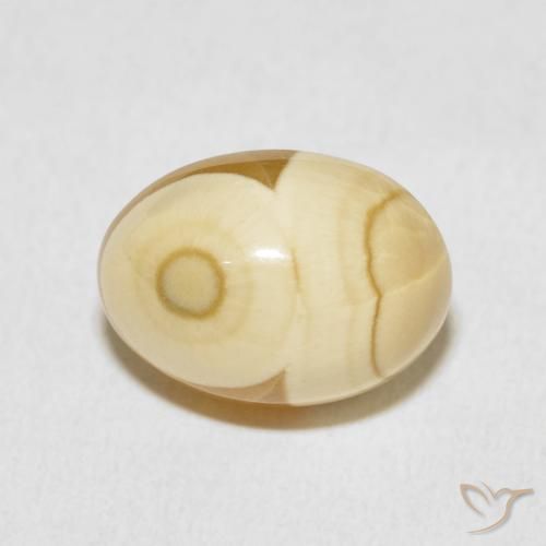 10.02ct Natürlicher Mehrfarbig Achat, Oval, Lichtundurchlässig