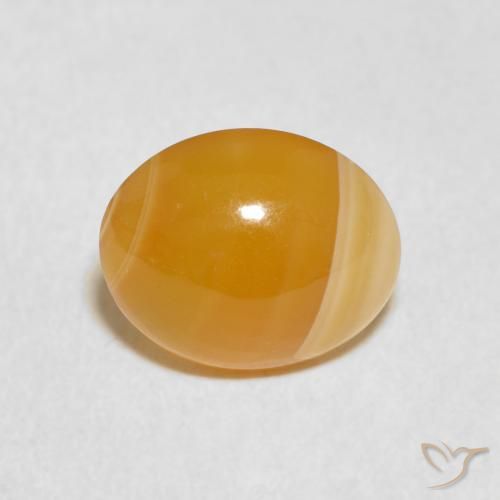 4.86ct Natürlicher Mehrfarbig Achat, Oval, Lichtundurchlässig