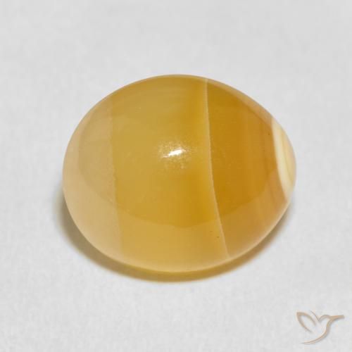 11.37ct Natürlicher Mehrfarbig Achat, Oval, Lichtundurchlässig