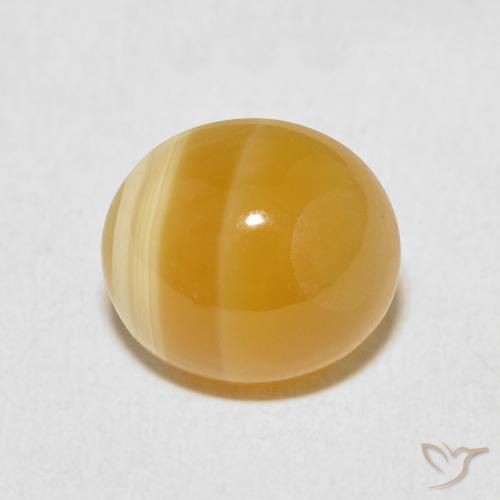 6.41ct Natürlicher Mehrfarbig Achat, Oval, Lichtundurchlässig