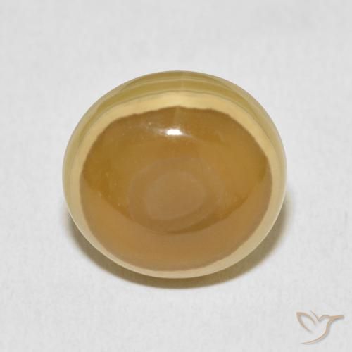 13.15ct Natürlicher Mehrfarbig Achat, Oval, Lichtundurchlässig