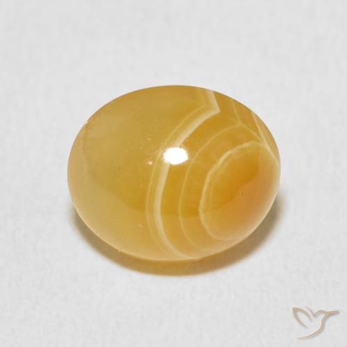 5.27ct Natürlicher Mehrfarbig Achat, Oval, Lichtundurchlässig