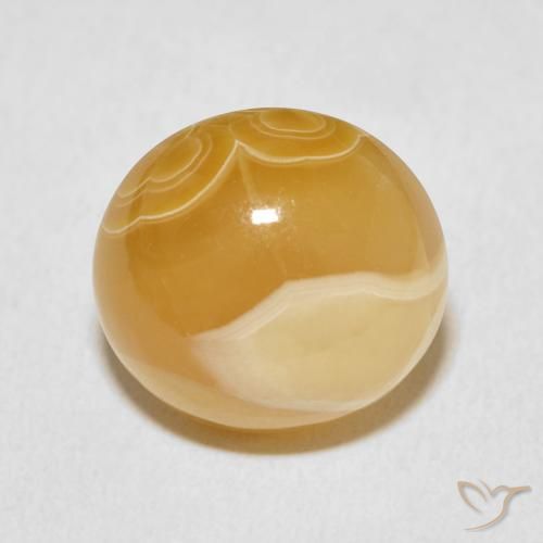 14.76ct Natürlicher Mehrfarbig Achat, Oval, Lichtundurchlässig