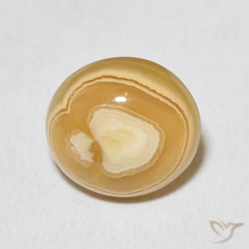 6.25ct Natürlicher Mehrfarbig Achat, Oval, Lichtundurchlässig, Photo A
