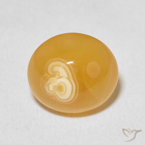 9.48ct Natürlicher Mehrfarbig Achat, Oval, Lichtundurchlässig