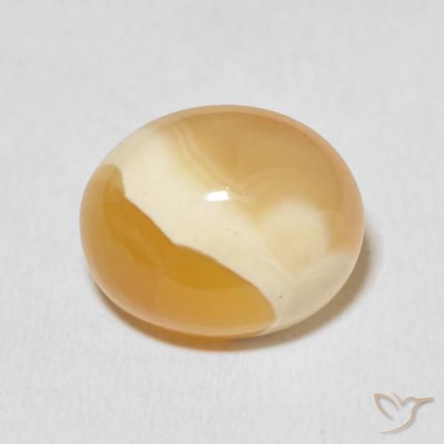 11.50ct Natürlicher Mehrfarbig Achat, Oval, Lichtundurchlässig