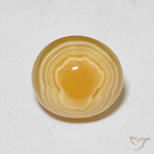6.39ct Natürlicher Mehrfarbig Achat, Oval, Lichtundurchlässig