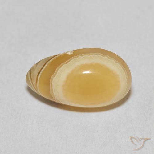 11.05ct Natürlicher Mehrfarbig Achat, Birnenform, Lichtundurchlässig