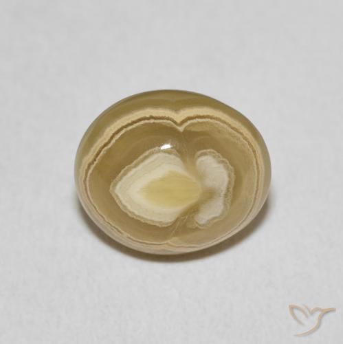 6.07ct Natürlicher Mehrfarbig Achat, Oval, Lichtundurchlässig