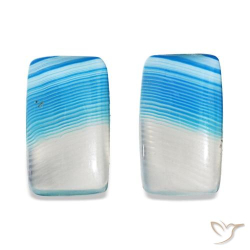 12.70 ct natürliche Mehrfarbig Achat-Edelsteine, Baguette, Transparent