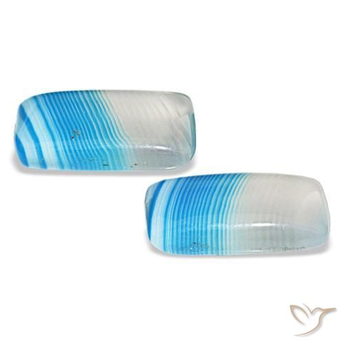 12.70 ct natürliche Mehrfarbig Achat-Edelsteine, Baguette, Transparent