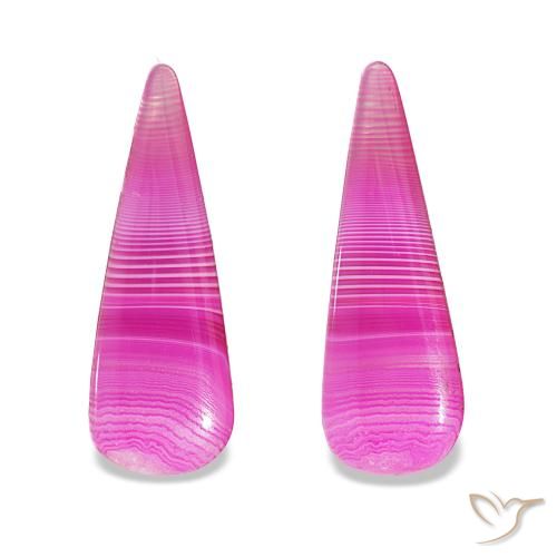 24.65ctw Mehrfarbig Achat, Birnenform, Lichtdurchlässig