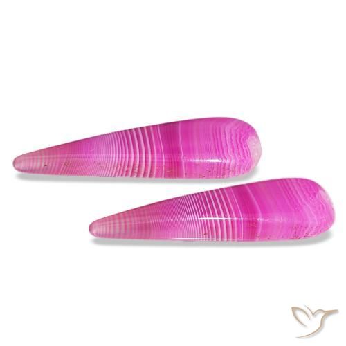 24.65 ct natürliche Mehrfarbig Achat-Edelsteine, Birnenform, Lichtdurchlässig