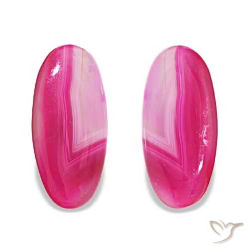 16.92 ct natürliche Mehrfarbig Achat-Edelsteine, Oval Schliff, Lichtdurchlässig