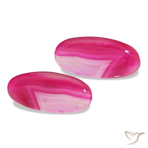 16.92 ct natürliche Mehrfarbig Achat-Edelsteine, Oval Schliff, Lichtdurchlässig