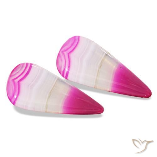 13.14 ct natürliche Mehrfarbig Achat-Edelsteine, Birnenform, Transparent