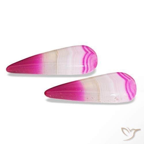 13.14 ct natürliche Mehrfarbig Achat-Edelsteine, Birnenform, Transparent