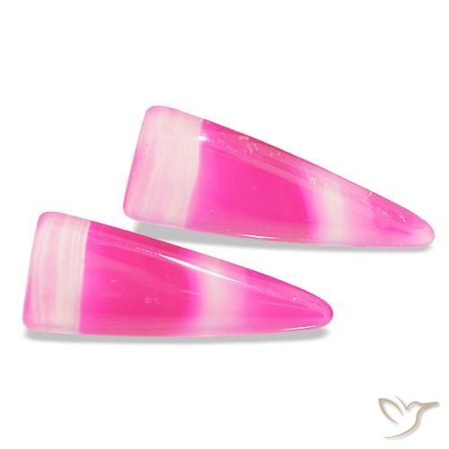 15.86 ct natürliche Mehrfarbig Achat-Edelsteine, Trillion, Transparent