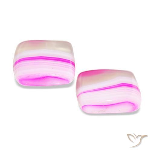 16.57 ct natürliche Mehrfarbig Achat-Edelsteine, Kissenschliff, Transparent