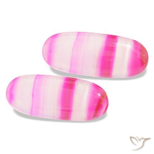 23.00 ct natürliche Mehrfarbig Achat-Edelsteine, Oval Schliff, Transparent