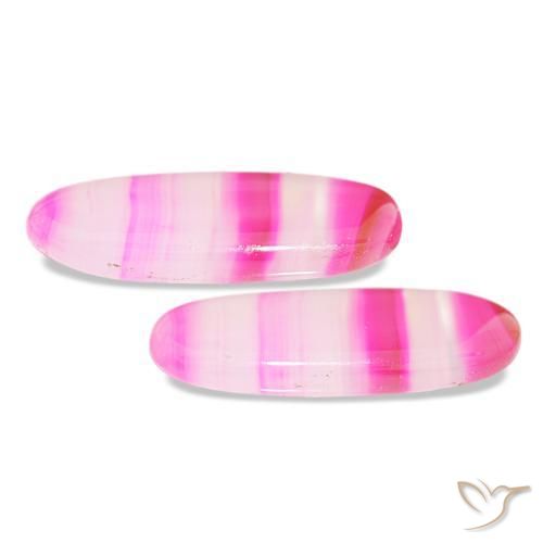 23.00 ct natürliche Mehrfarbig Achat-Edelsteine, Oval Schliff, Transparent