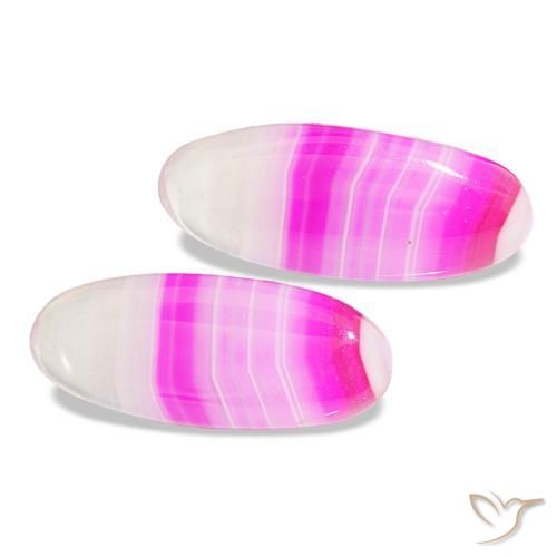 15.00 ct natürliche Mehrfarbig Achat-Edelsteine, Oval Schliff, Transparent