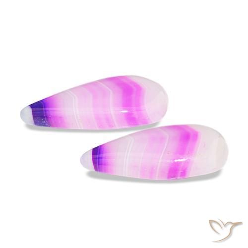 12.18 ct natürliche Mehrfarbig Achat-Edelsteine, Birnenform, Transparent