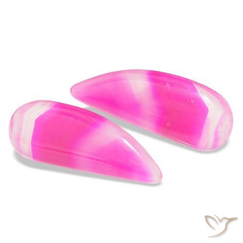 17.57 ct natürliche Mehrfarbig Achat-Edelsteine, Ausgefallene Form, Transparent