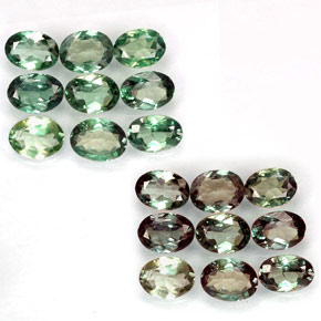  ct natürliche mehrfarbiger Alexandrit-Edelsteine, Oval Schliff, VS