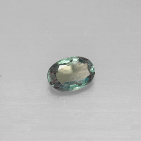 0,34 ctw natürlicher mehrfarbiger Alexandrit, Oval Schliff, VVS-VS