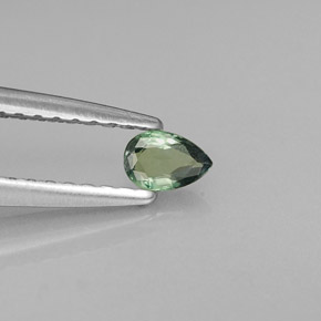 9,17 ctw natürlicher grün/rot Alexandrit, Birnenform, VVS-VS