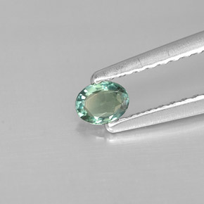 0,17 ctw natürlicher mehrfarbiger Alexandrit, Oval Schliff, VS