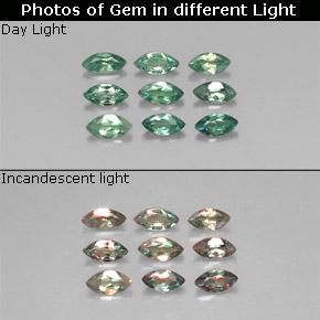  ct natürliche mehrfarbiger Alexandrit-Edelsteine, Marquise, VS