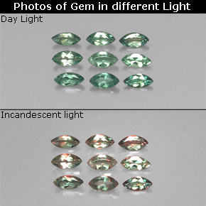  ct natürliche color-change Alexandrit-Edelsteine, Marquise, VS