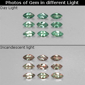  ct natürliche mehrfarbiger Alexandrit-Edelsteine, Marquise, VS