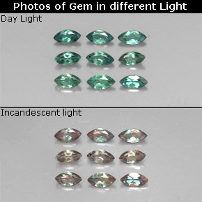  ct natürliche mehrfarbiger Alexandrit-Edelsteine, Marquise, VS